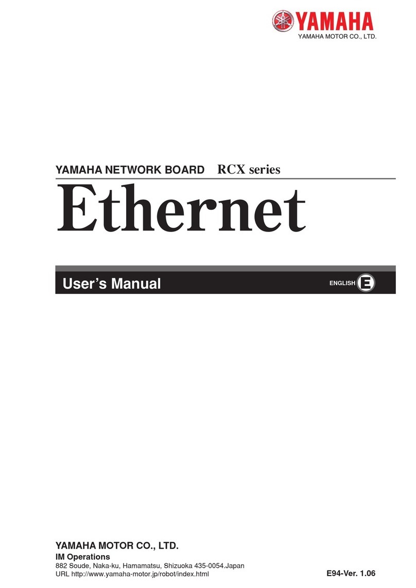 Yamaha RCX series user manual