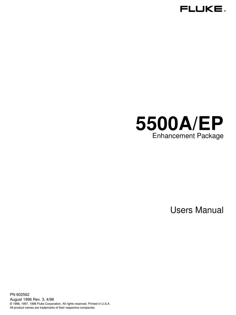 Fluke 5500A/EP user manual