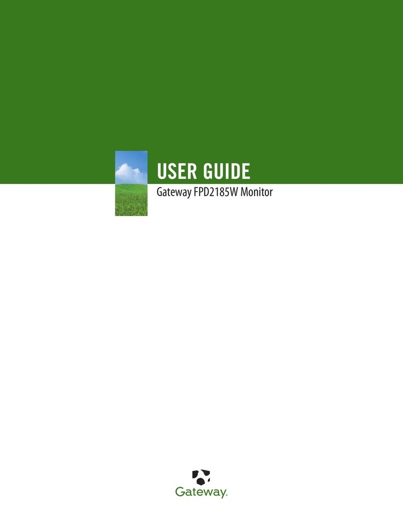 Gateway FPD2185W User manual
