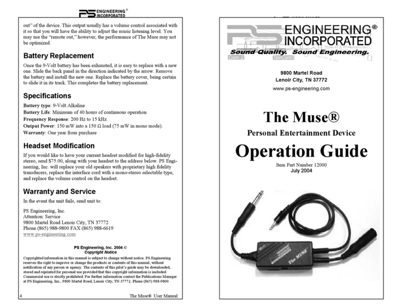 PS Engineering 12000 Operation guide