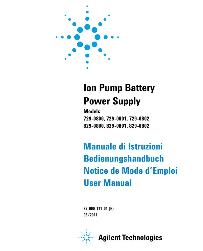 Agilent Technologies 729-0800 user manual