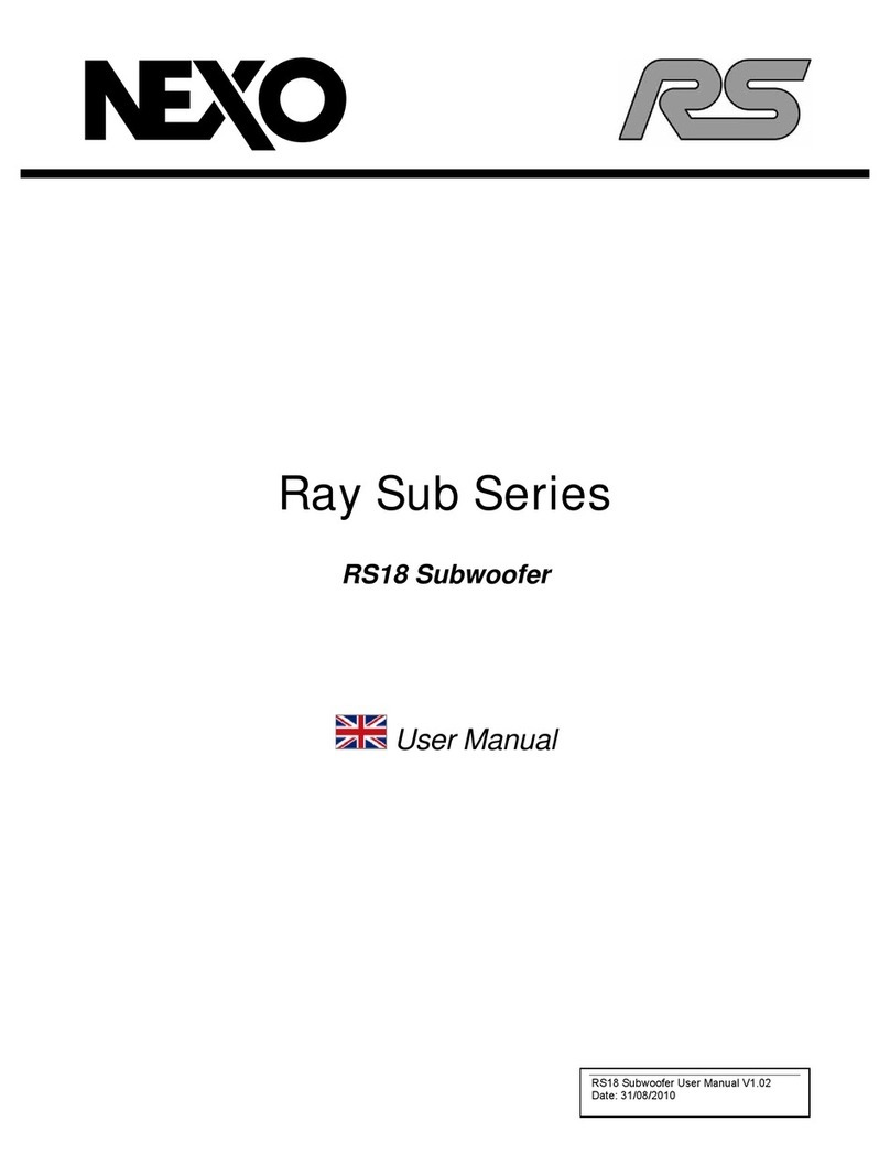 Nexo RS18 user manual