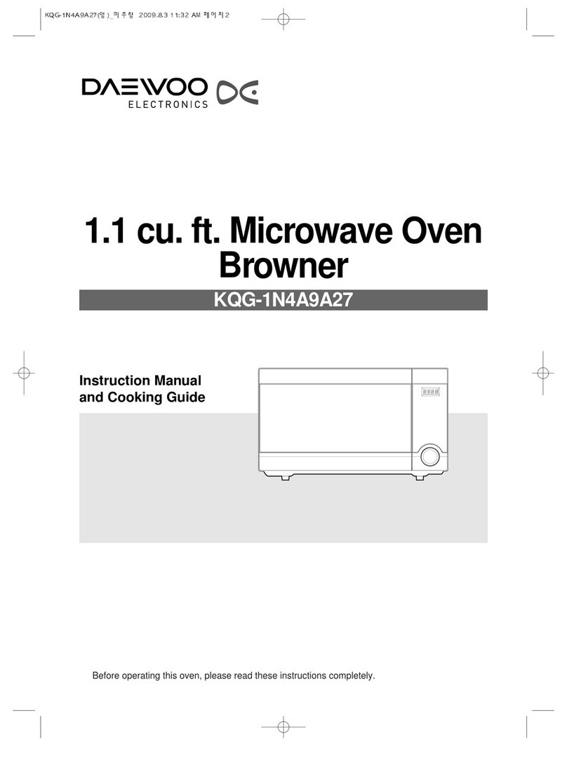 Daewoo KQG-1N4A9A27 Use and care manual