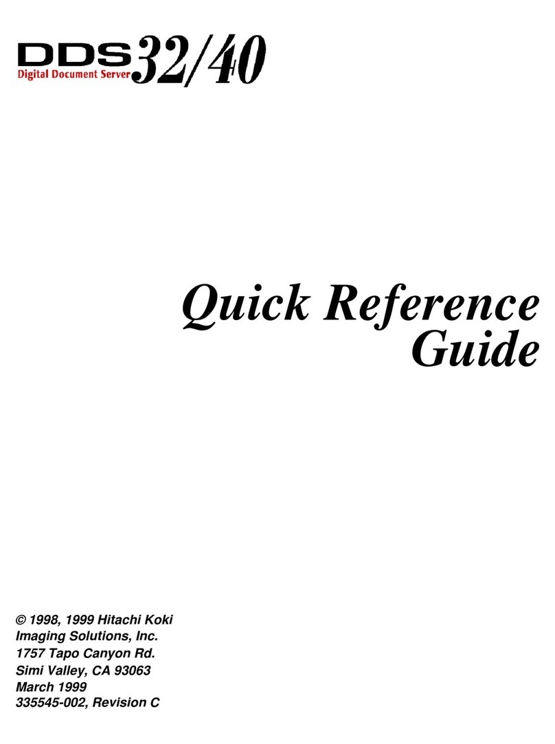 Hitachi DDS 40 User manual