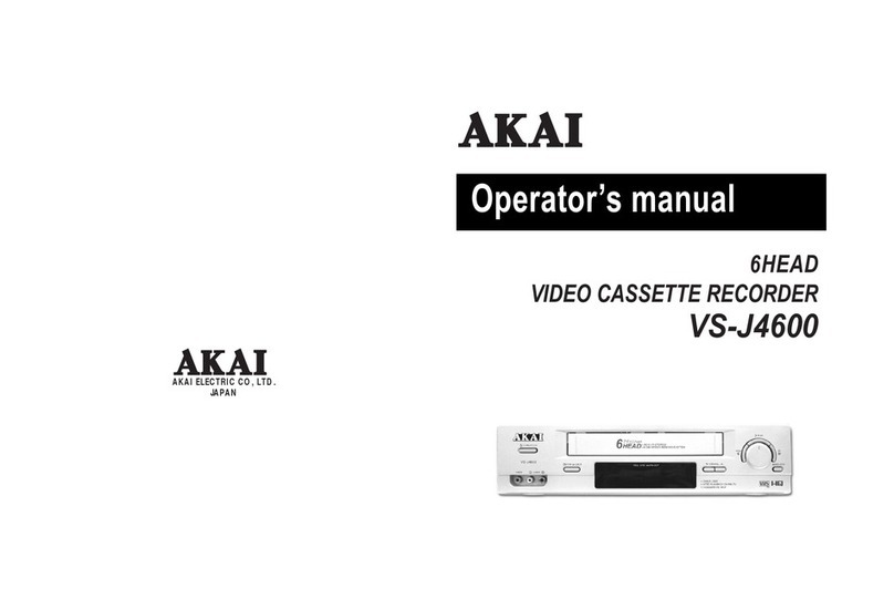 Akai VS-J4600 User manual Akai VS-J4600 User manual