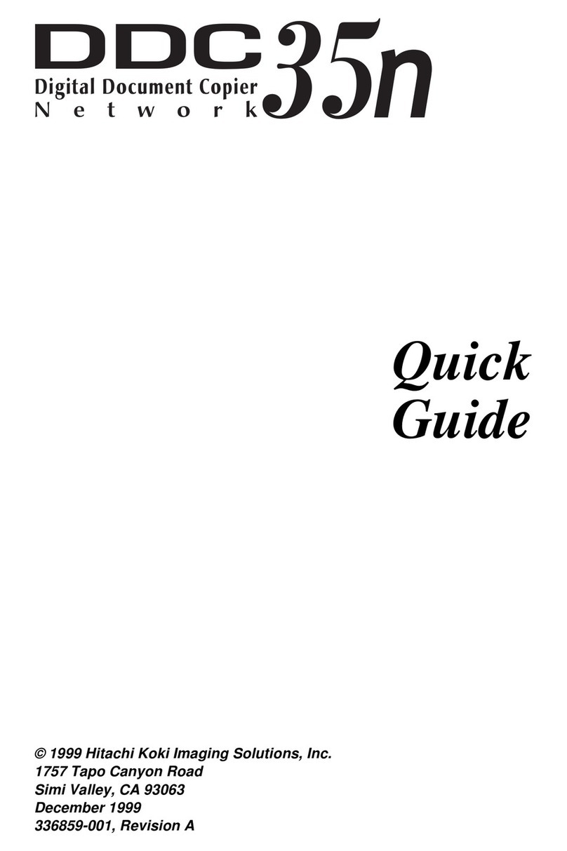 Hitachi DDC 35N quick guide