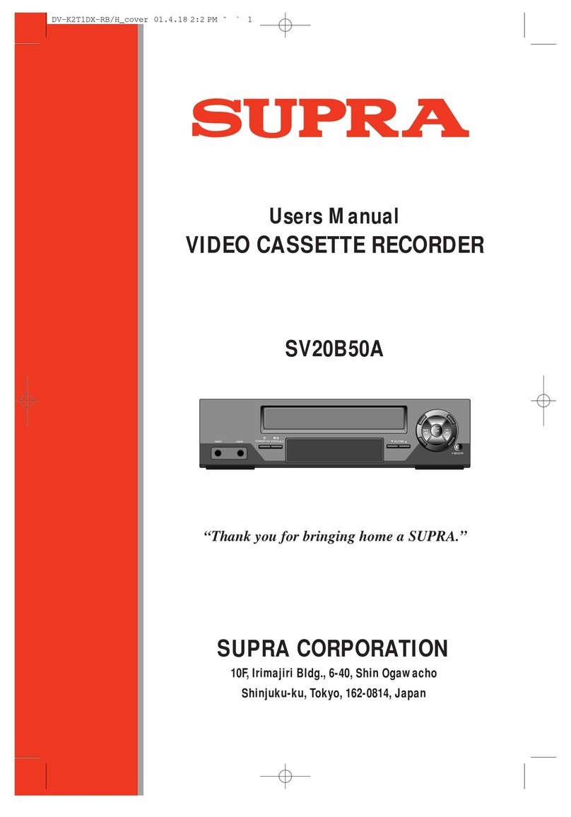 Supra SV20B50A user manual