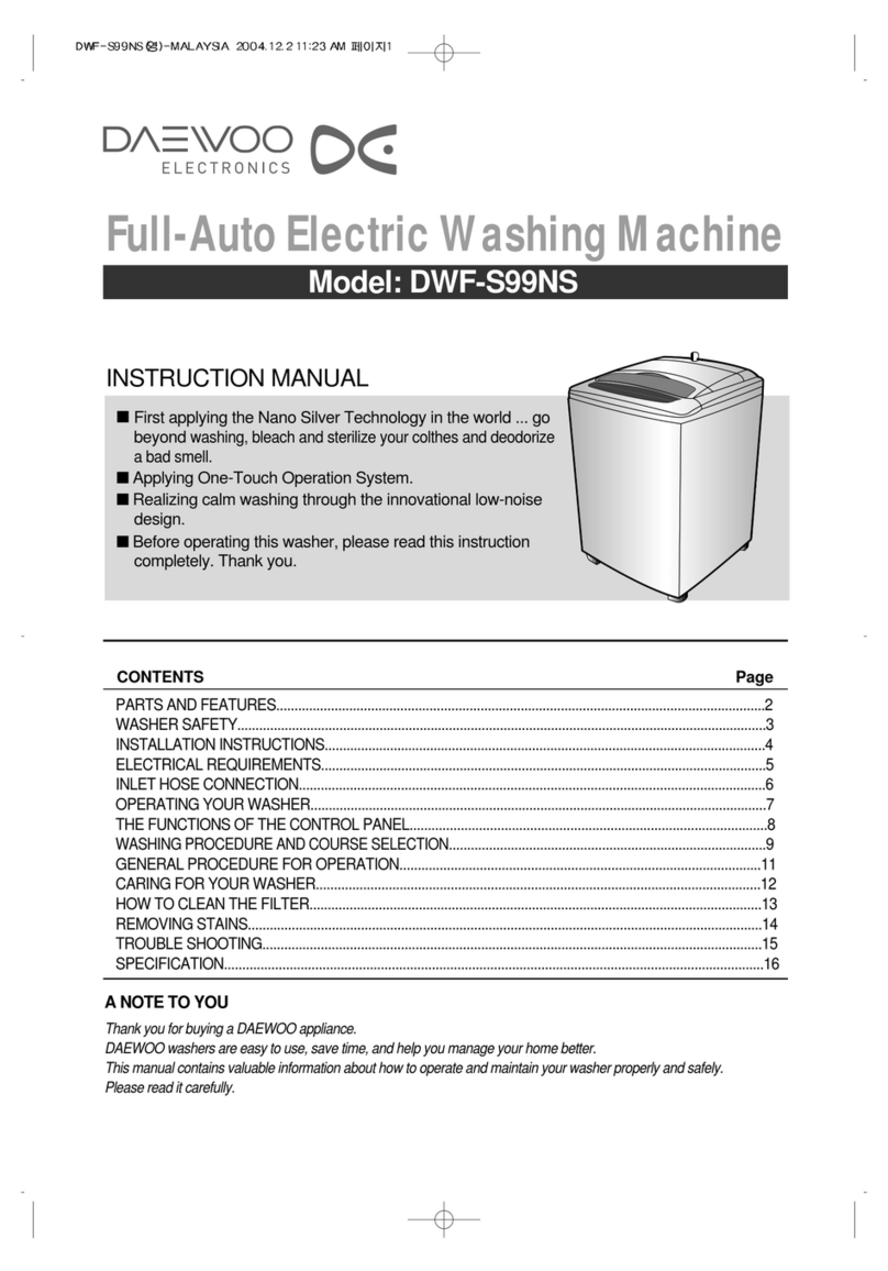 Daewoo DWF-S99NS User manual