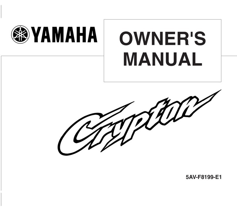 Yamaha CRYPTON T105E/SE User manual
