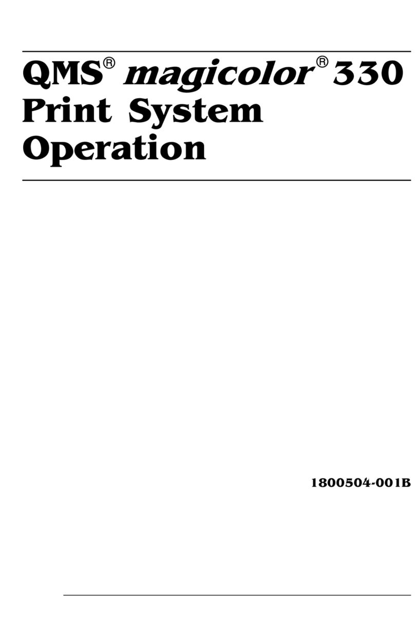 QMS Magicolor 330 User manual