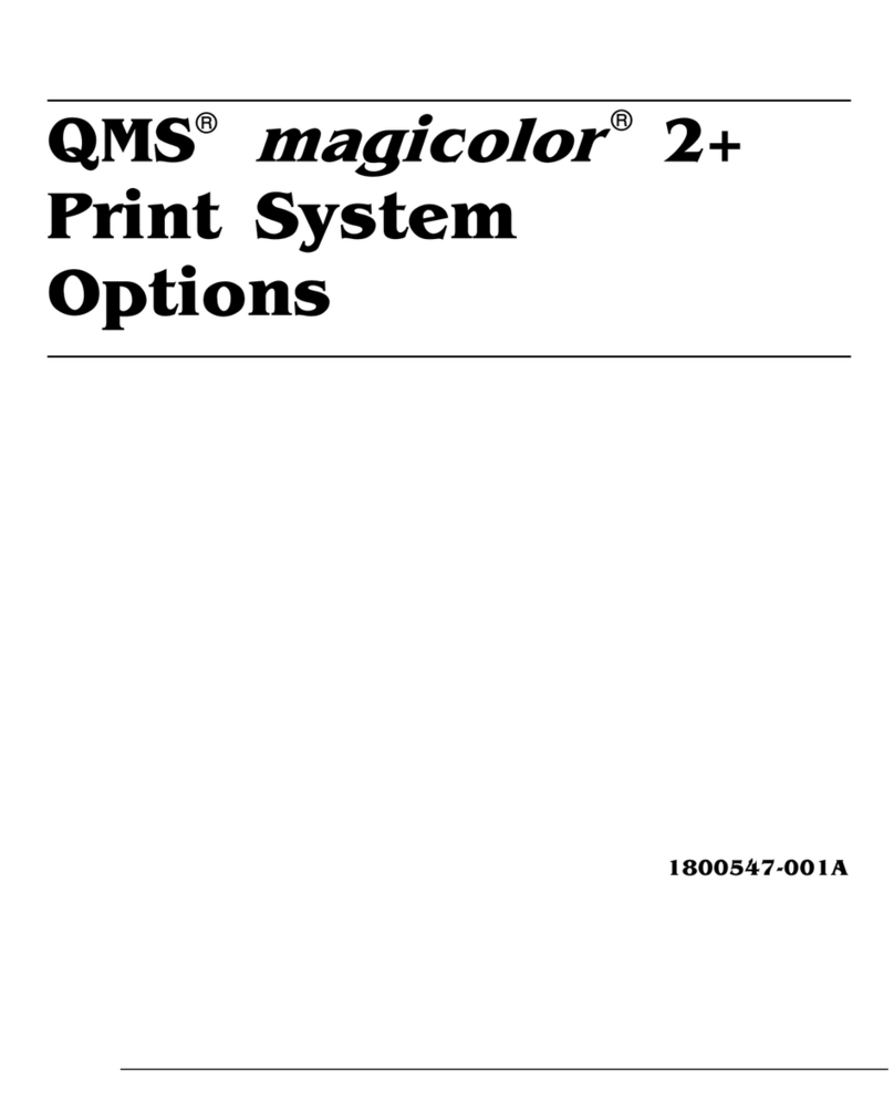 QMS Magicolor 2 plus User manual