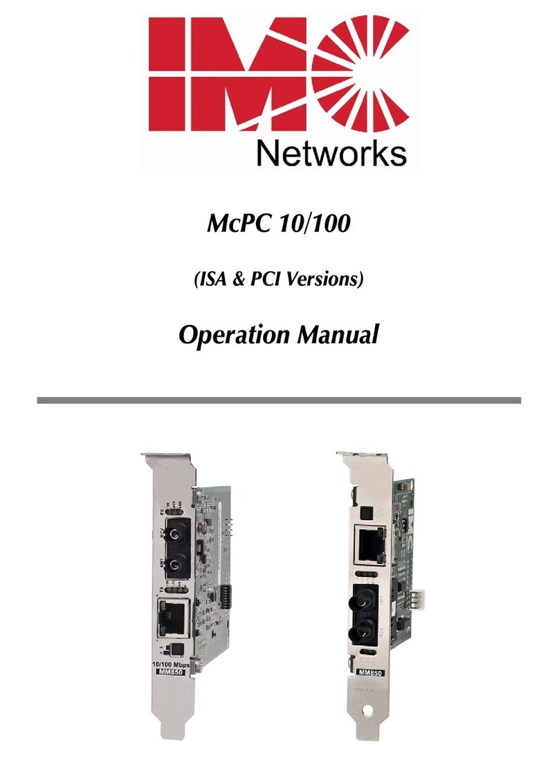 IMC Networks McPC 10 User manual