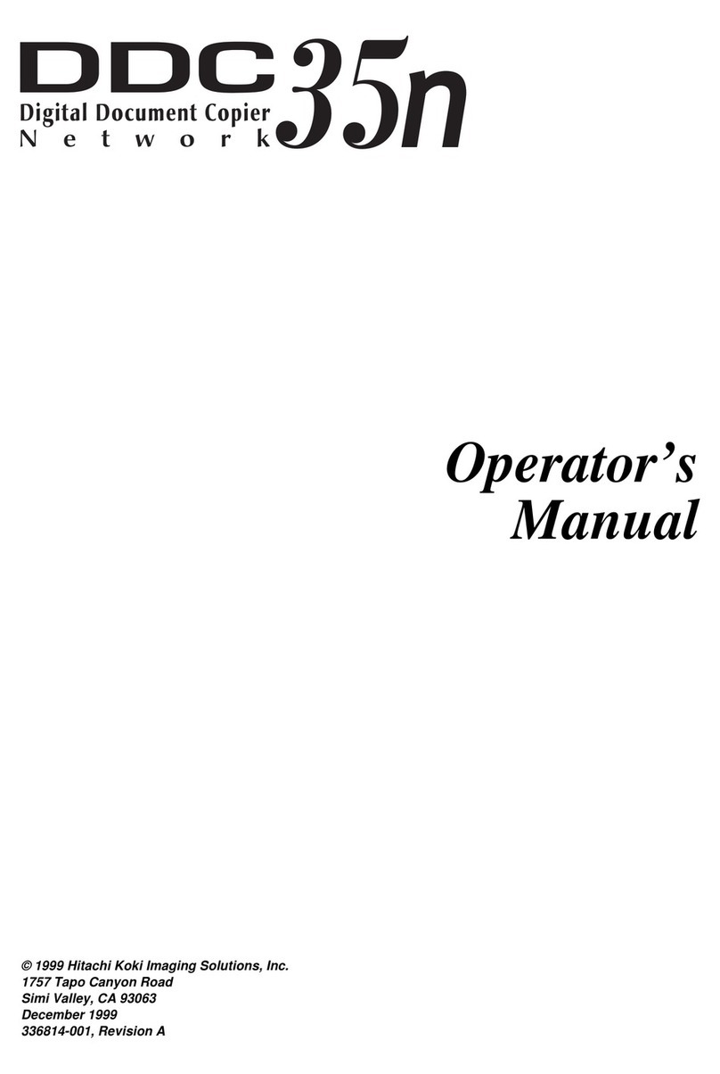 Hitachi DDC 35N Operator's manual