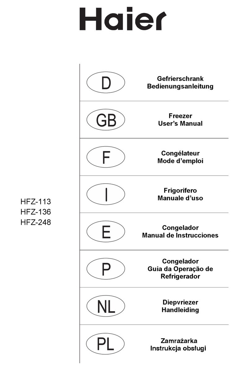 Haier HFZ-113 User manual Haier HFZ-113 User manual