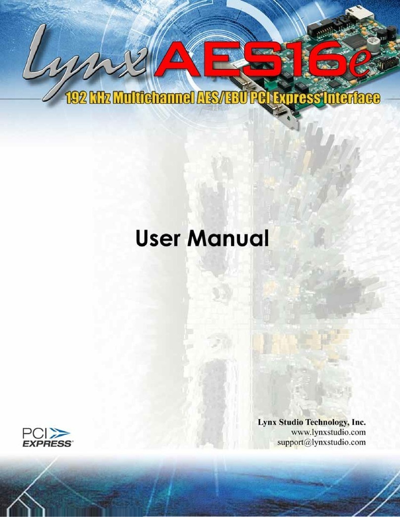 Lynx AES16E user manual