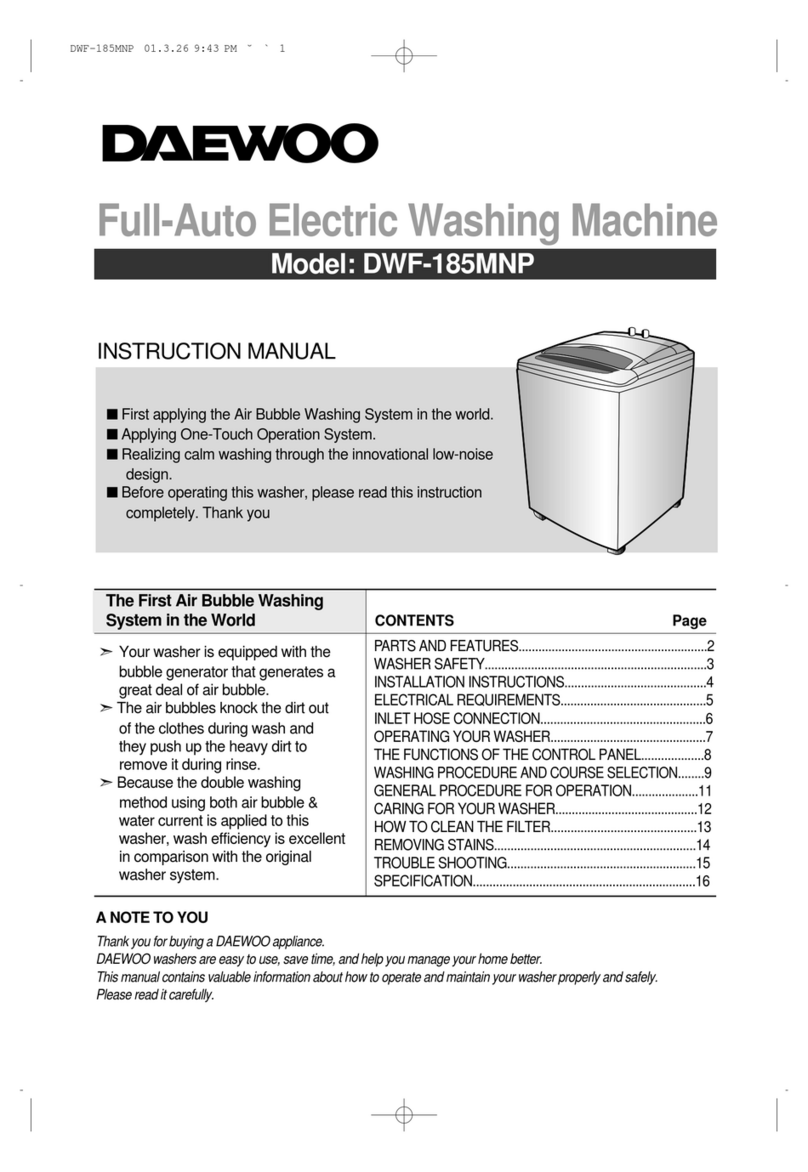 Daewoo DWF-185MNP User manual