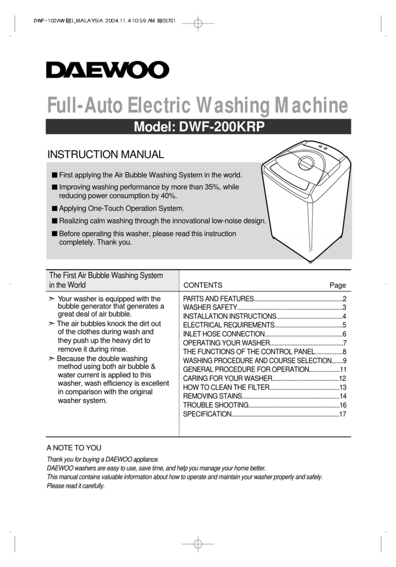 Daewoo DWF-200KRP User manual