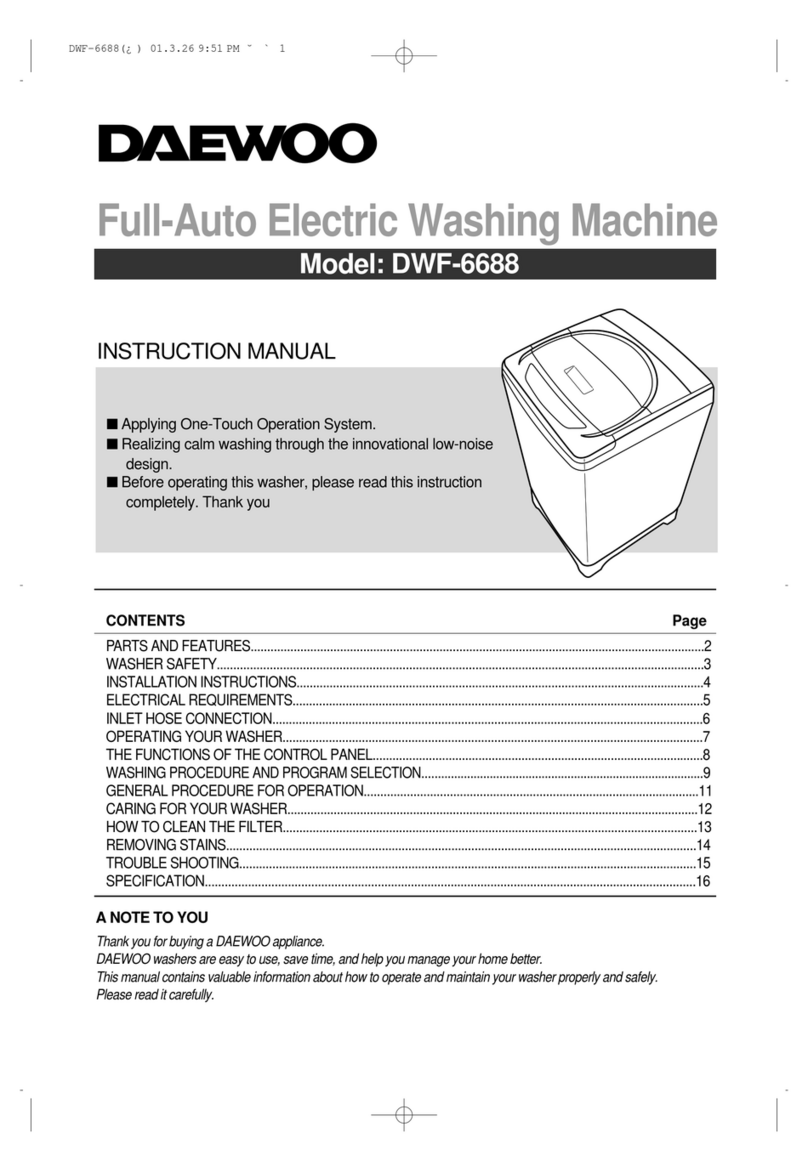 Daewoo DWF-6688 instruction manual