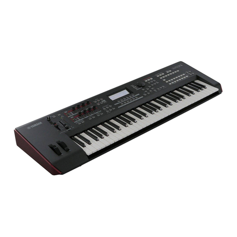 Yamaha MOXF8 User manual Yamaha MOXF8 User manual