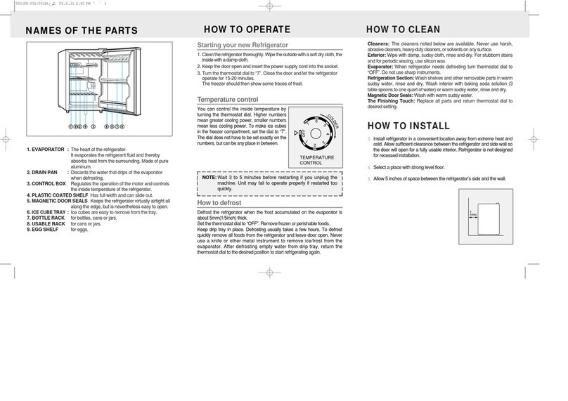 Daewoo FR-091 instruction manual