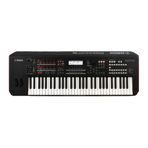 Yamaha MOXF6 User manual