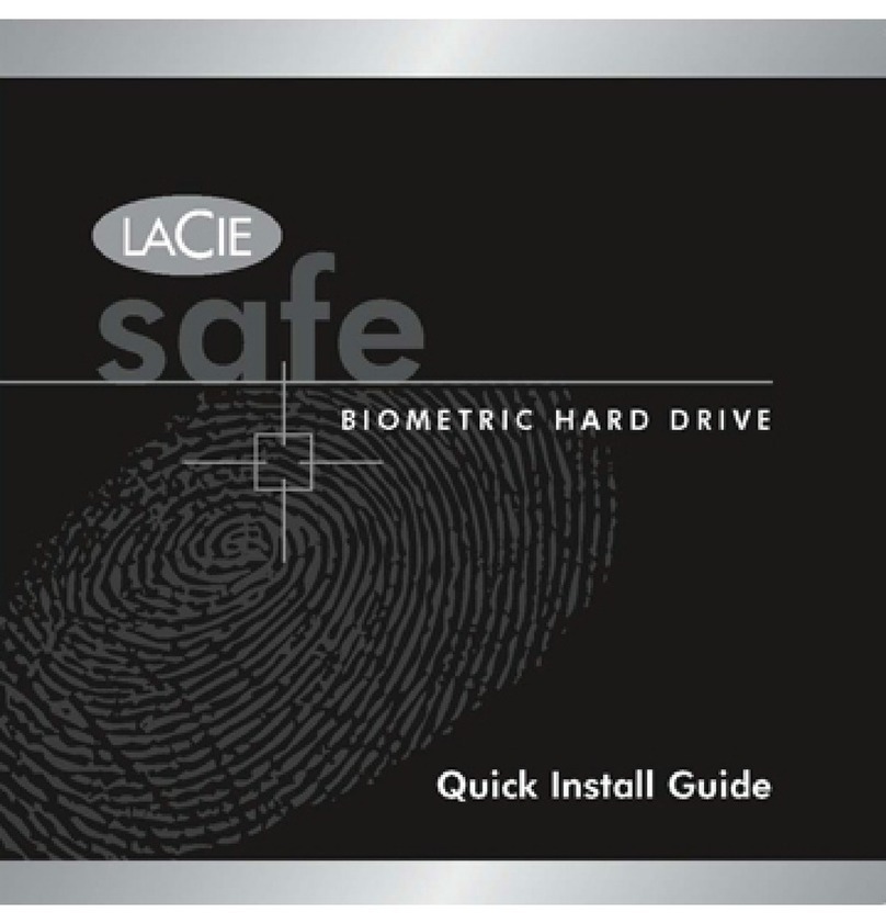 LaCie Biometric Hard Drive User manual