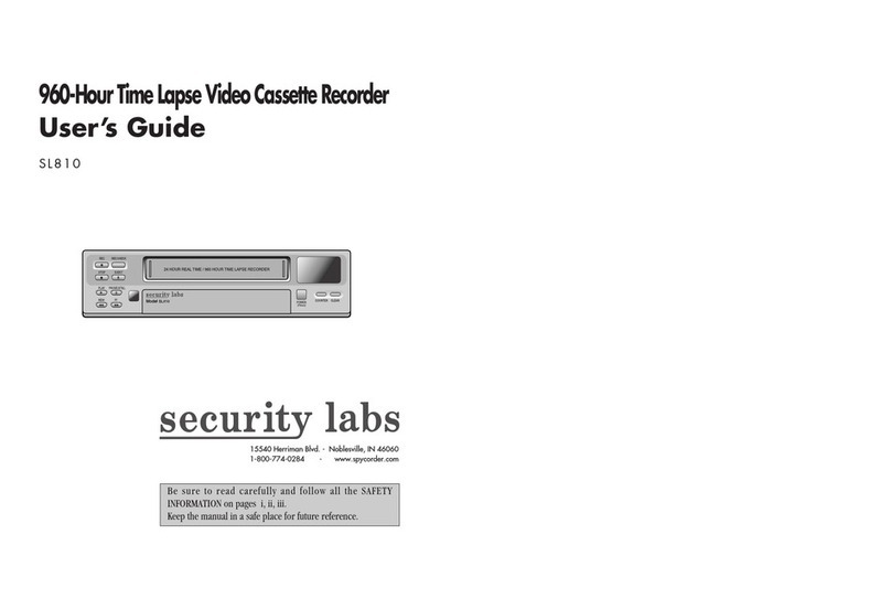 Security Labs SL810 User manual