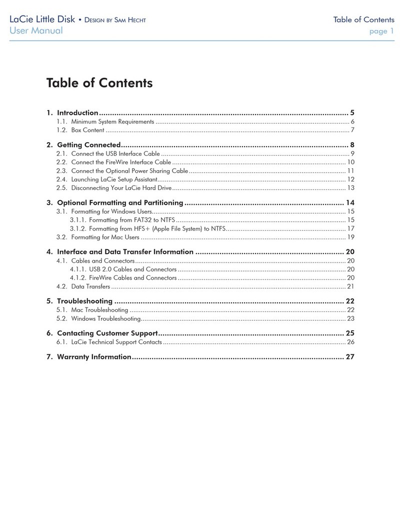 LaCie Little Disk User manual