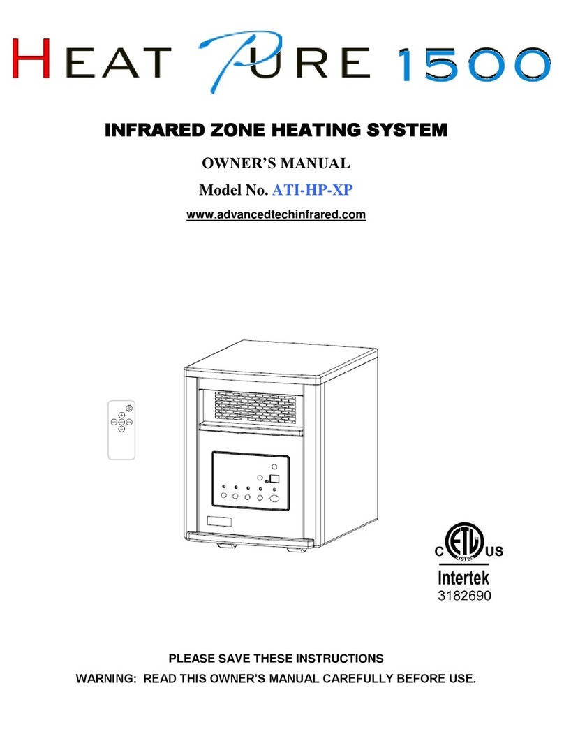 Intertek Heat Pure 1500 owner's manual
