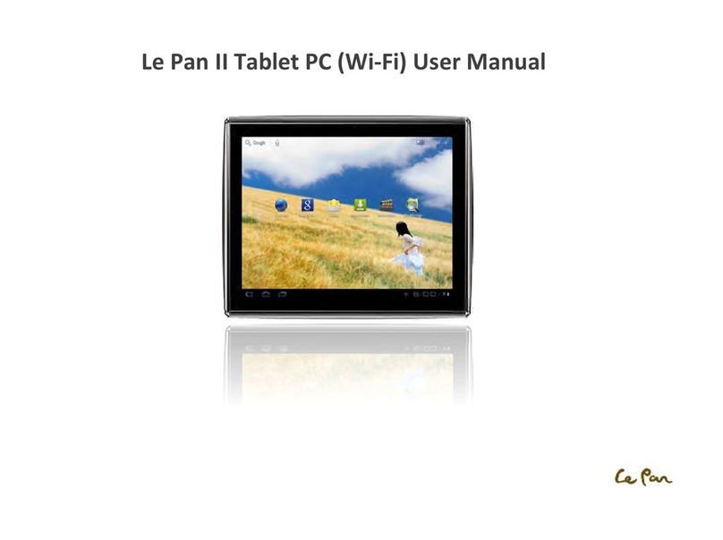 Le Pan II Tablet PC User manual