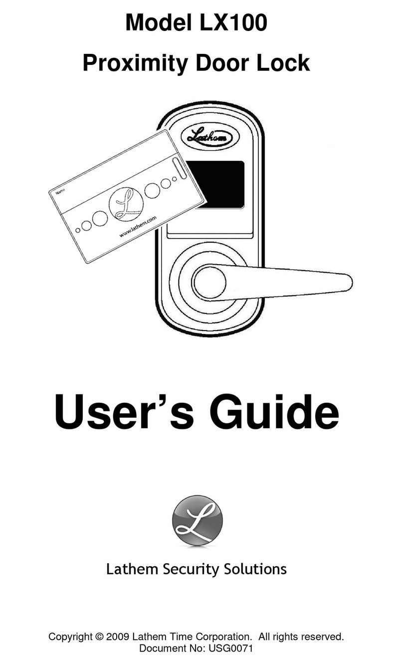 Lathem LX100 user guide