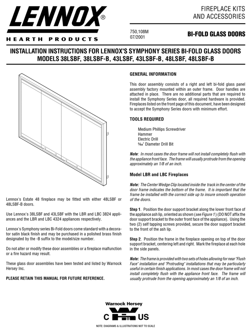 Lennox 38LSBF-B installation instructions