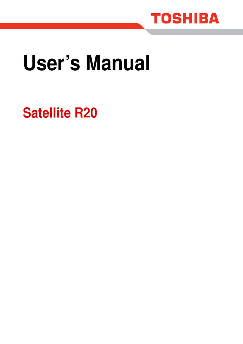 Toshiba Satellite R20 user manual