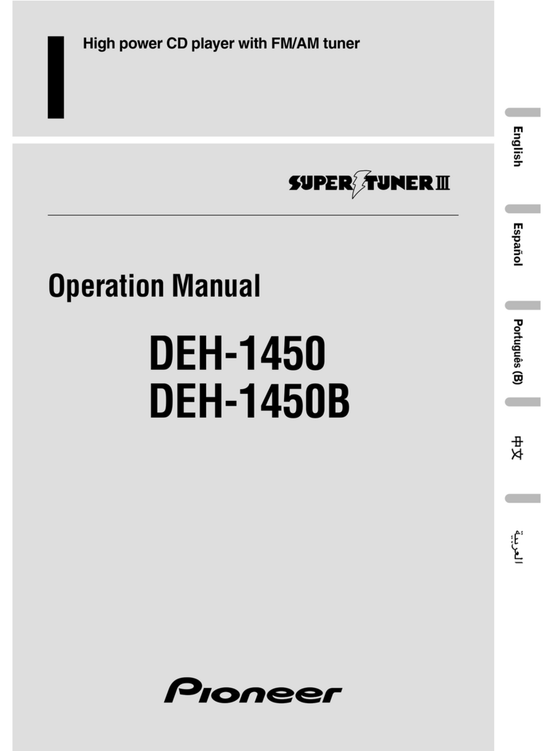 Pioneer DEH-1450 Operation manual