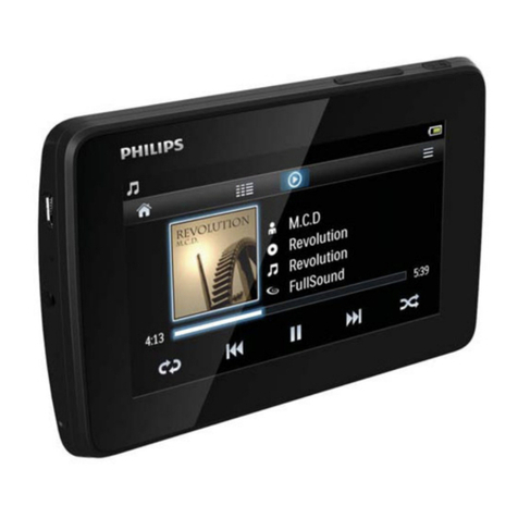 Philips GoGEAR SA4TP404 User manual