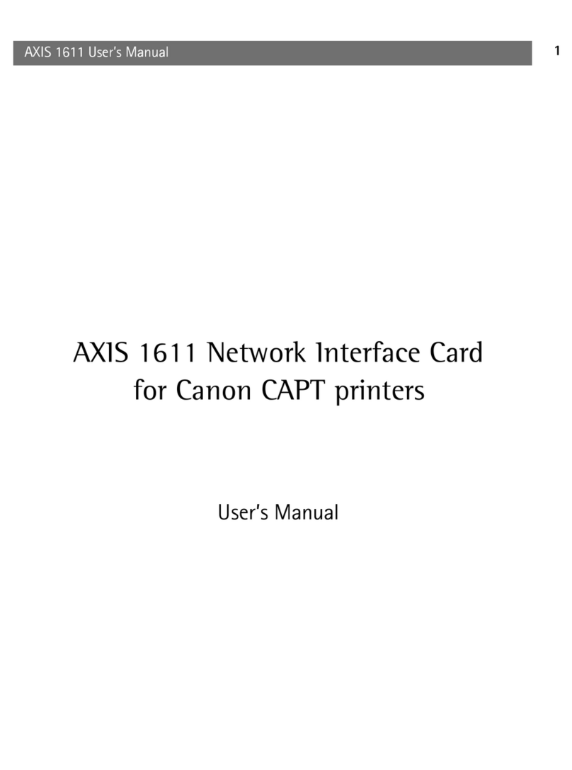 Axis 1611 user manual