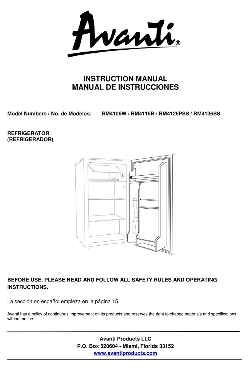 Avanti RM4106W User manual