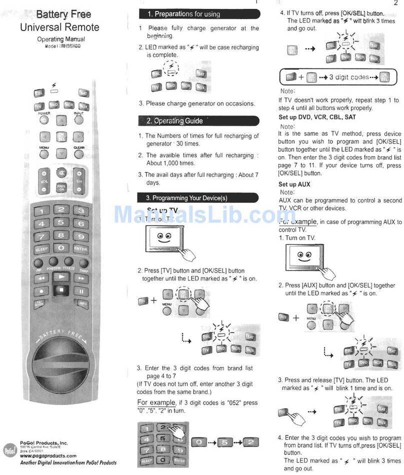 Pogo RH58H00 User manual