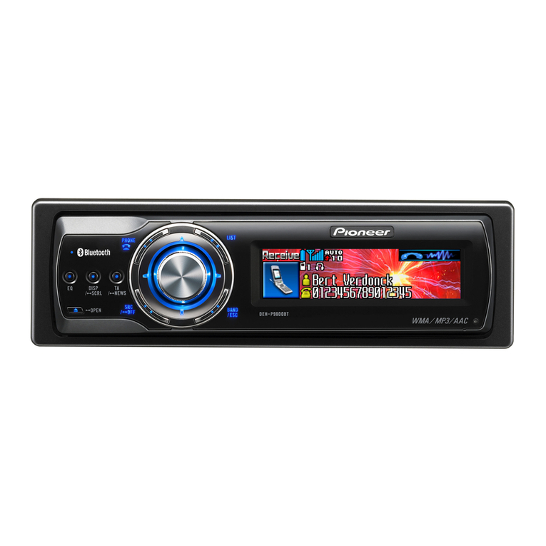 Pioneer DEH-P9800BT - Radio / CD User manual
