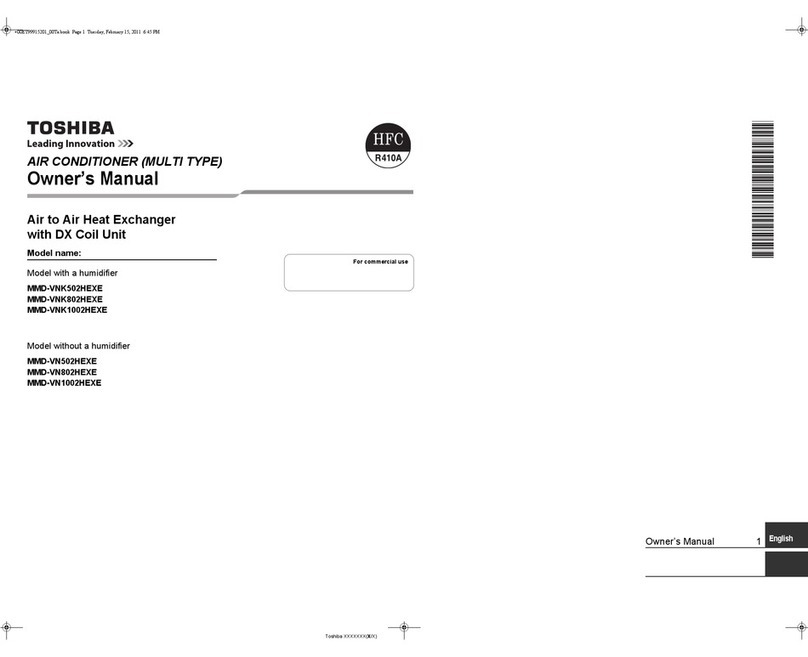 Toshiba MMD-VNK502HEXE User manual