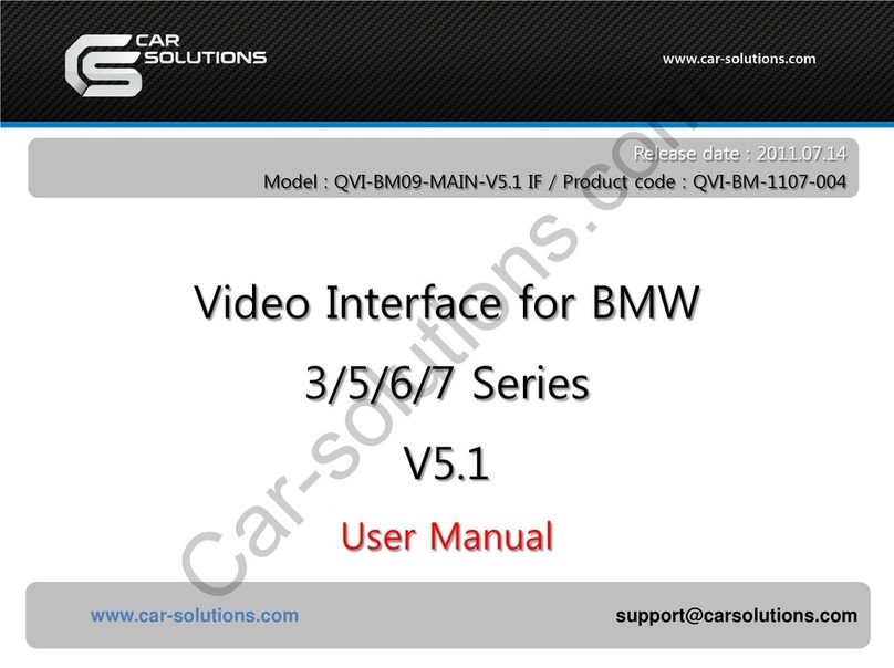Car Solutions QVI-BM-1107-004 User manual Car Solutions QVI-BM-1107-004 User manual