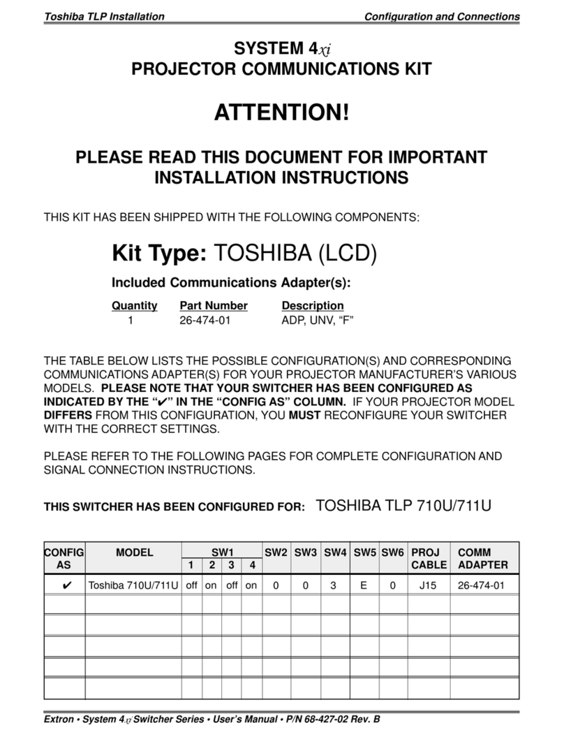 Extron electronics 4xi series User manual