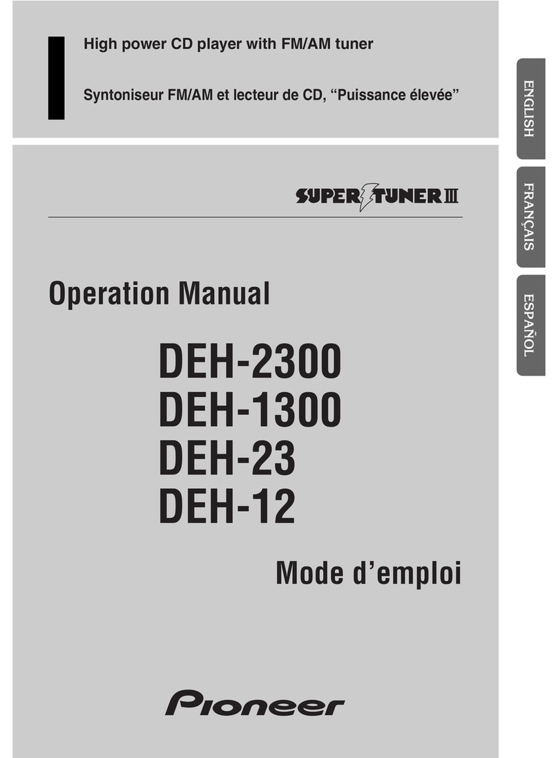 Pioneer DEH-2300 User manual