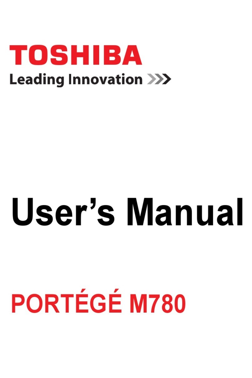 Toshiba Portege M780 User manual