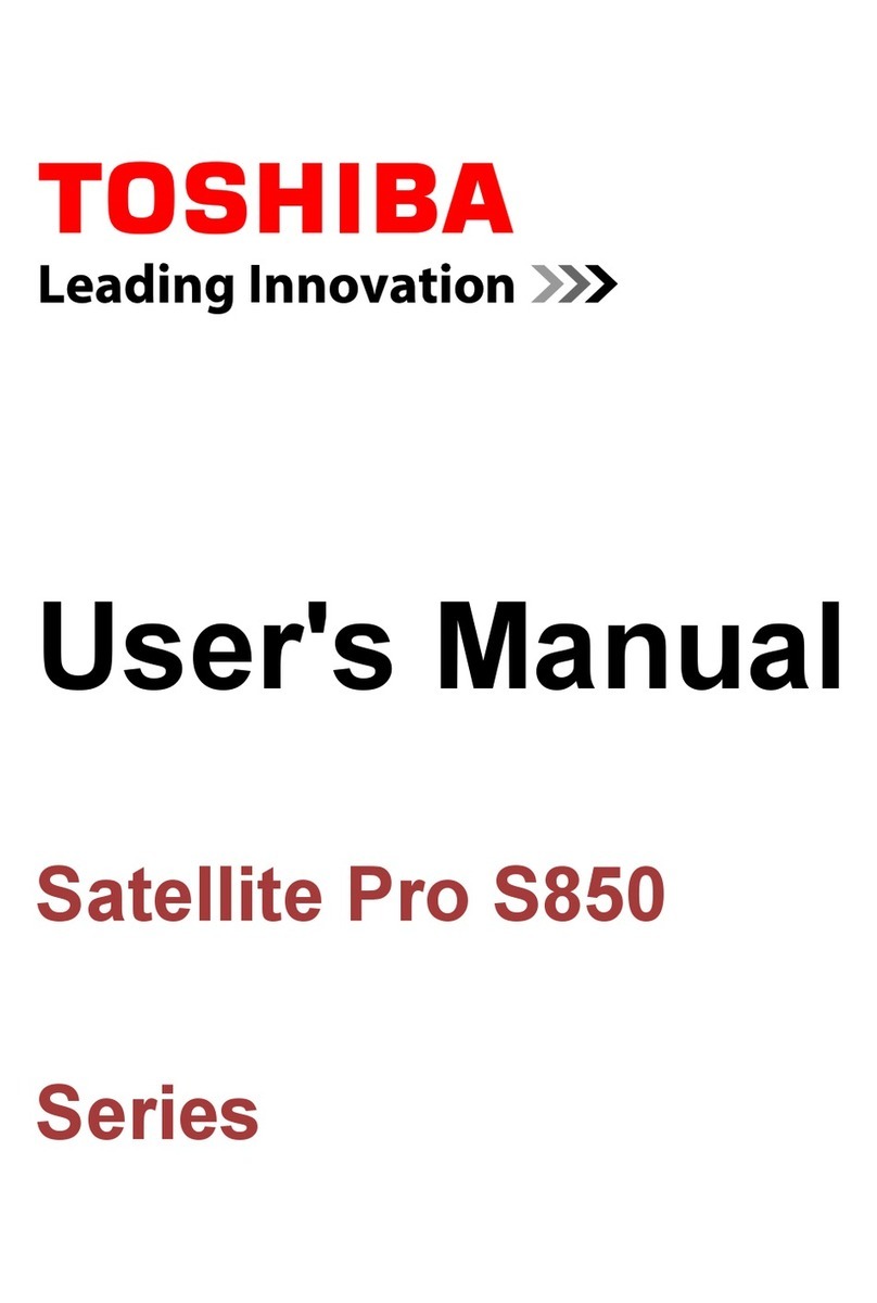 Toshiba Satellite Pro S850 user manual