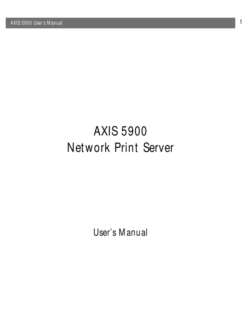 Axis AXIS 5900 User manual Axis AXIS 5900 User manual