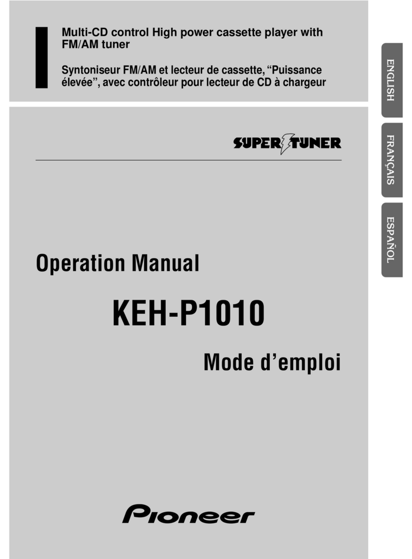 Pioneer KEH-P1010 Operation manual