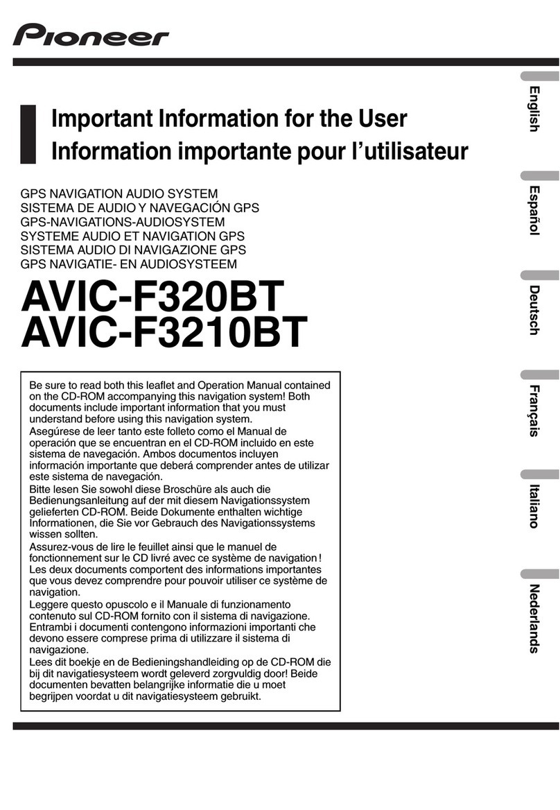 Pioneer AVIC-F320BT user manual