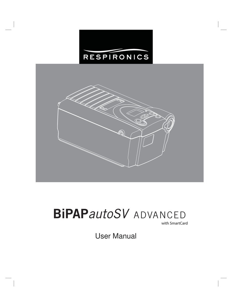 Respironics BiPAPautoSV Advanced User manual