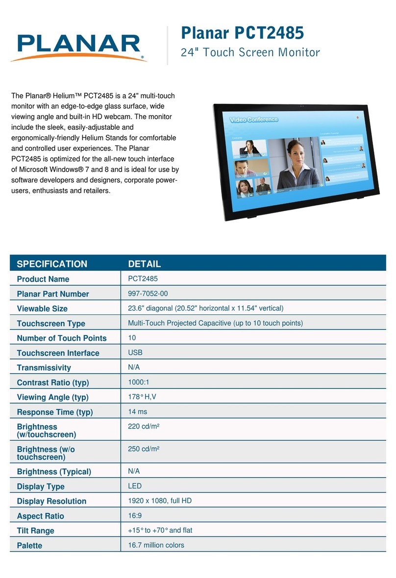 Planar Helium PCT2485 User manual